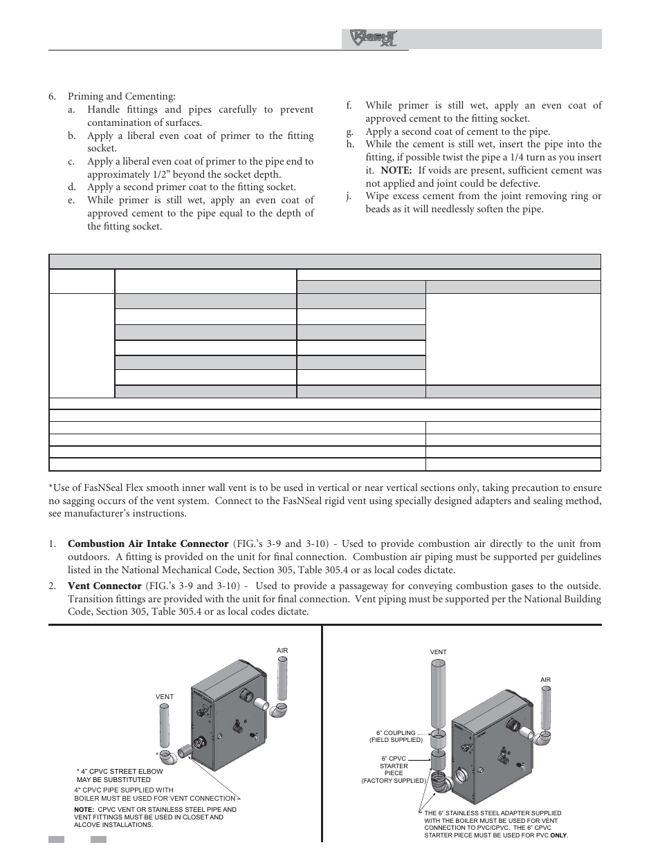 General, Venting | Lochinvar KNIGHT XL 801 User Manual | Page 18 / 80