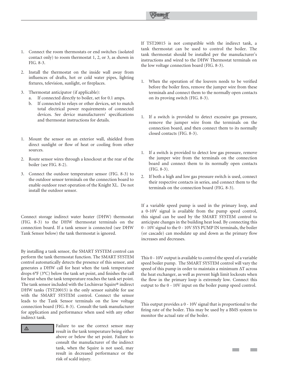 Field wiring | Lochinvar KNIGHT XL 801 User Manual | Page 51 / 80