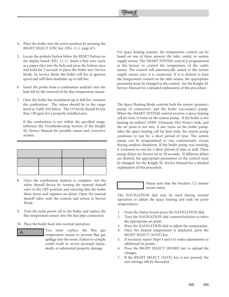 Start-up | Lochinvar KNIGHT XL 801 User Manual | Page 59 / 80