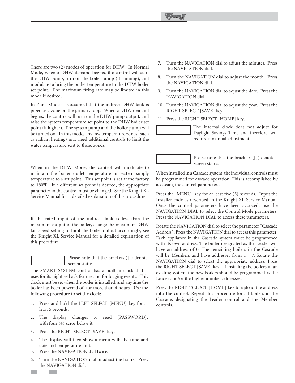 Start-up | Lochinvar KNIGHT XL 801 User Manual | Page 60 / 80