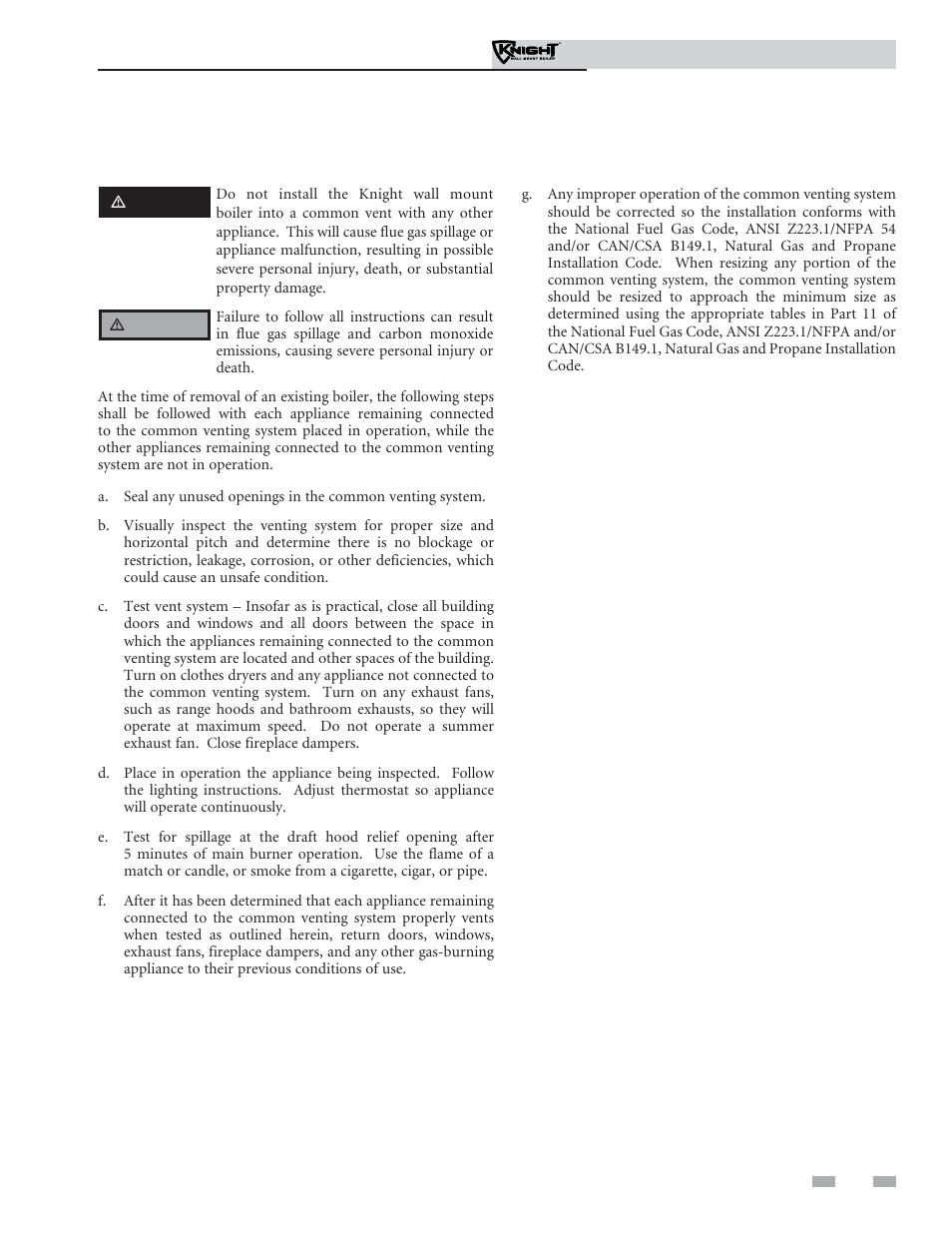 Determine boiler location | Lochinvar Knight Wall Mount Soiler 51-211 User Manual | Page 11 / 80