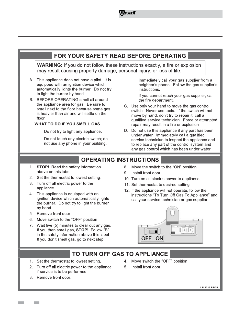 Start-up | Lochinvar Knight Wall Mount Soiler 51-211 User Manual | Page 60 / 80