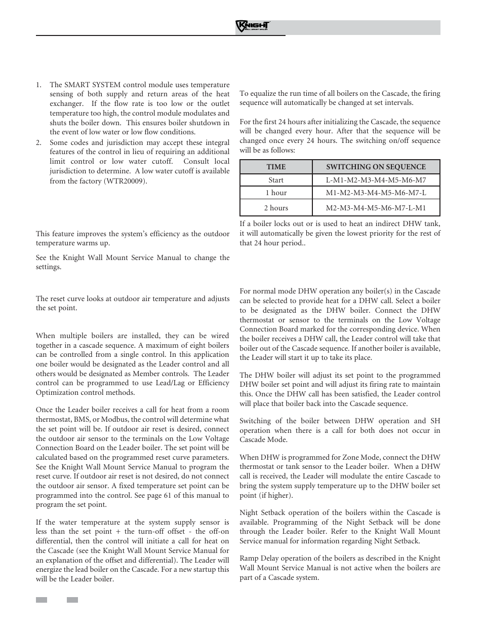 Operating information | Lochinvar Knight Wall Mount Soiler 51-211 User Manual | Page 66 / 80