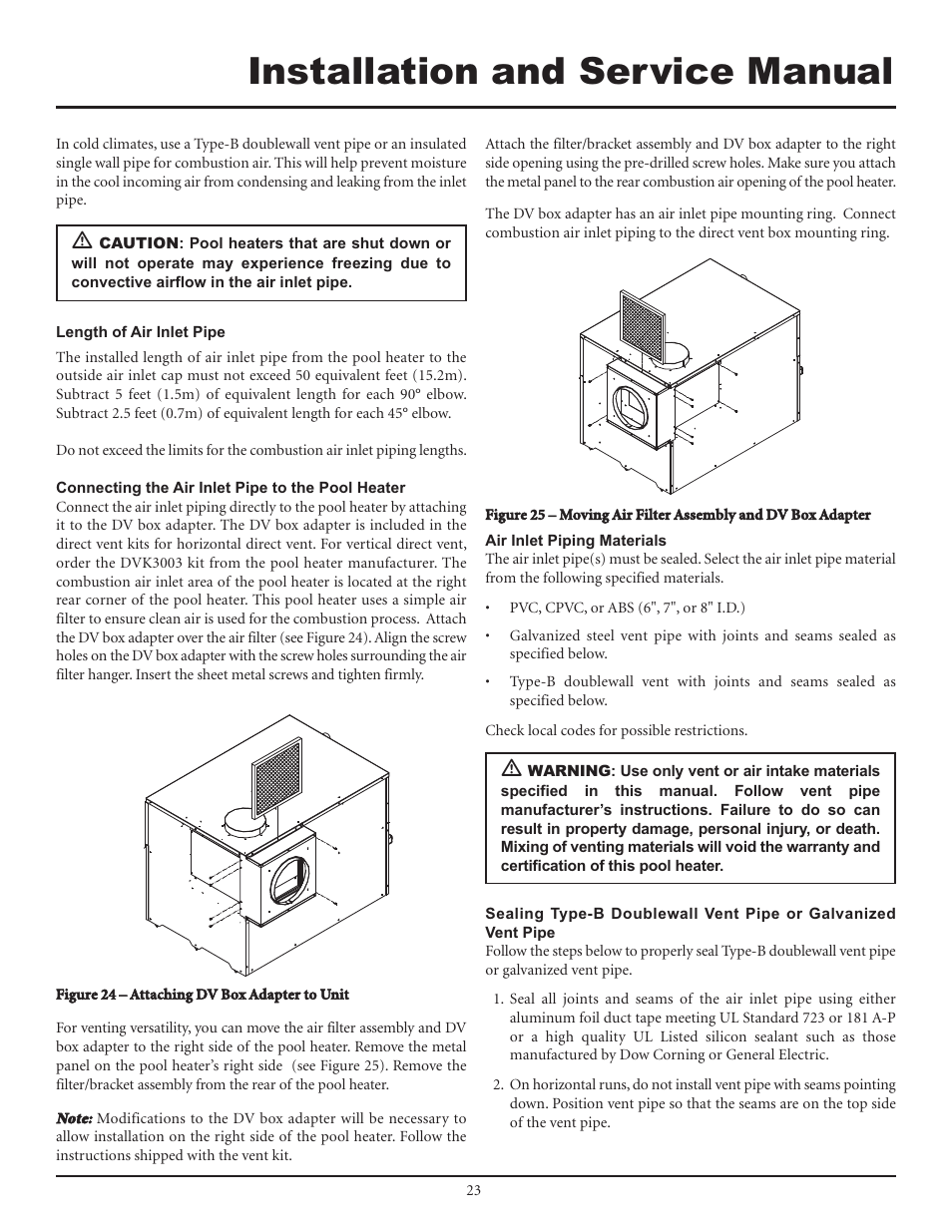 Installation and service manual | Lochinvar F0600187510 User Manual | Page 23 / 60