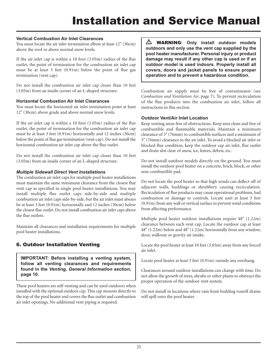 Installation and service manual | Lochinvar F0600187510 User Manual | Page 25 / 60