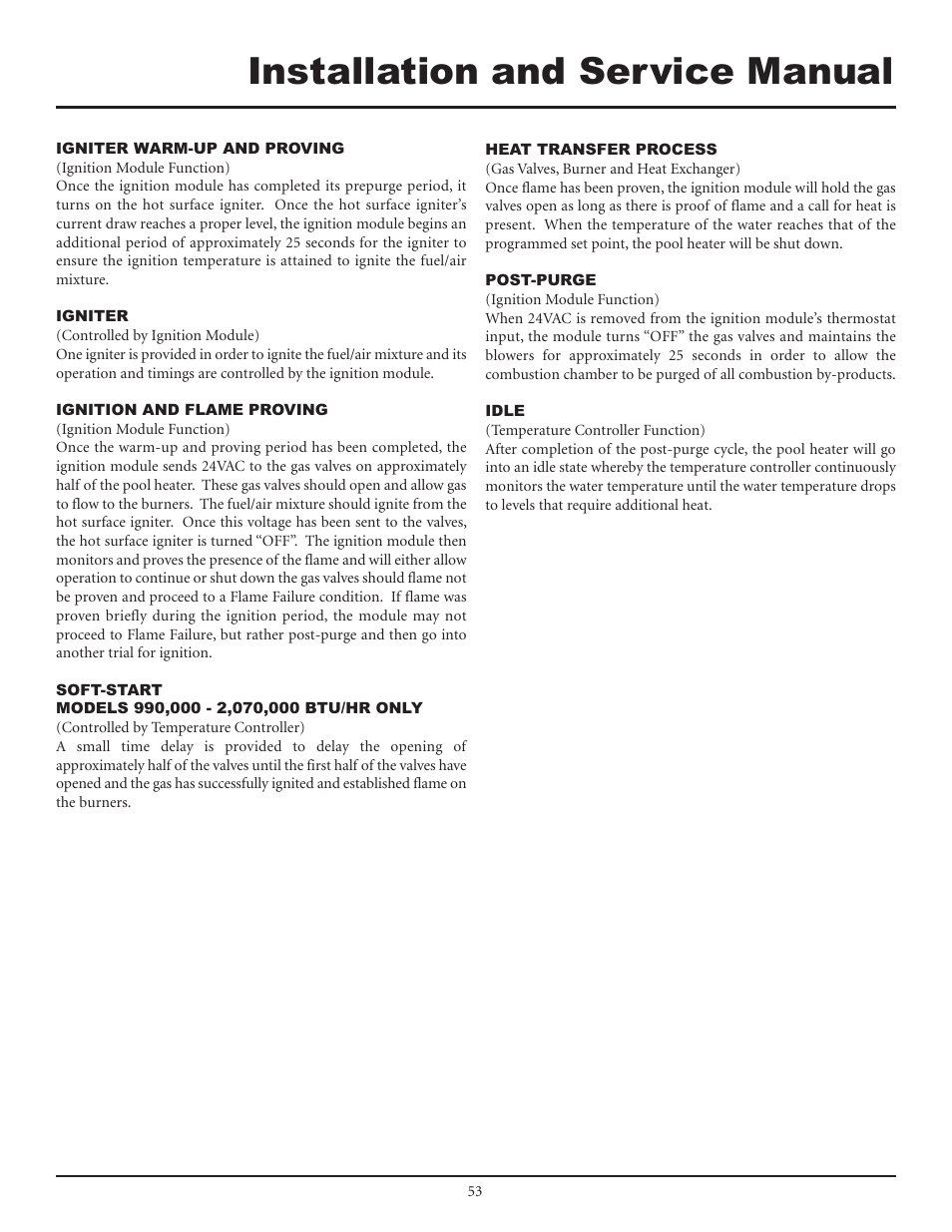 Installation and service manual | Lochinvar F0600187510 User Manual | Page 53 / 60