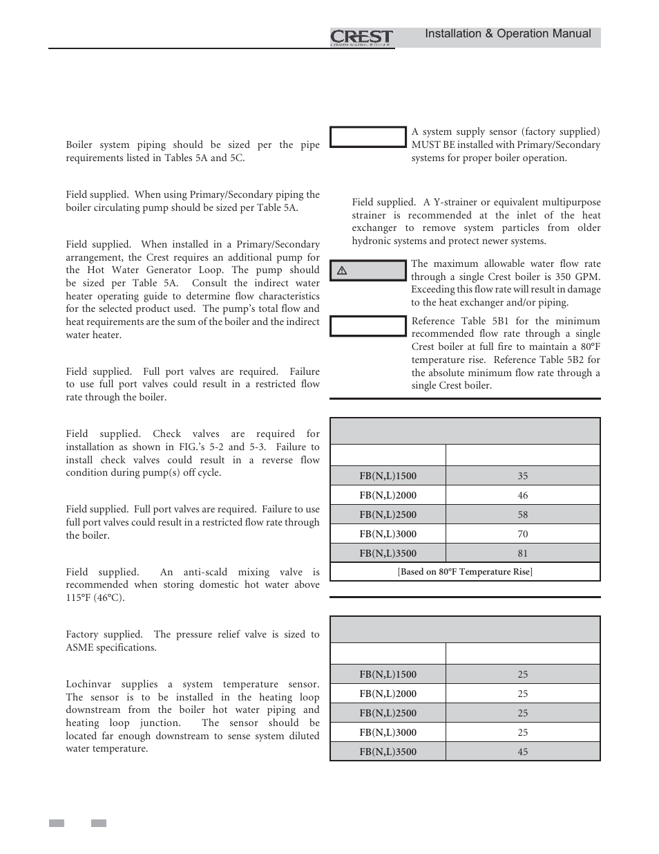 Hydronic piping | Lochinvar Condensing Boiler 2 User Manual | Page 26 / 60