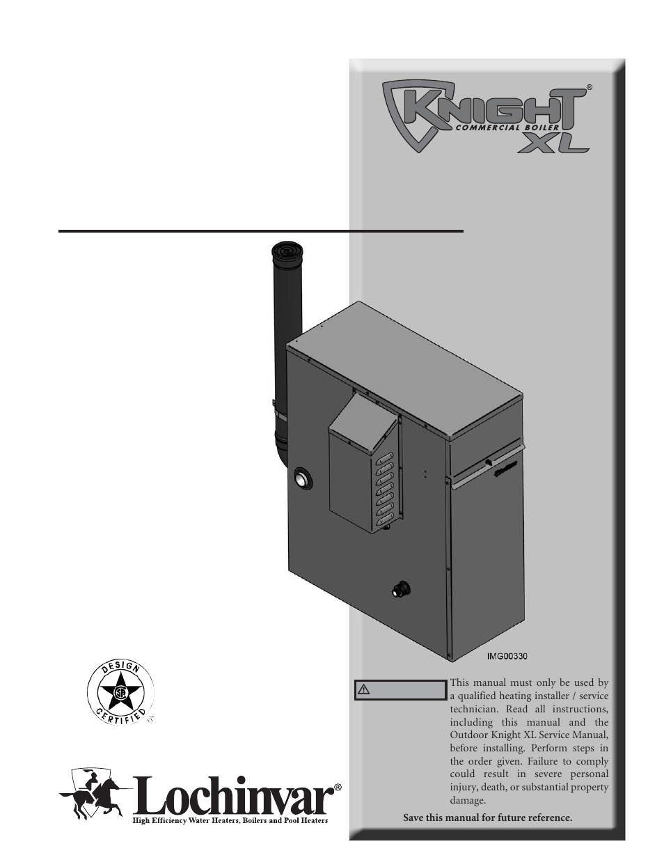 Lochinvar Outdoor Knight XL 801 User Manual | 16 pages