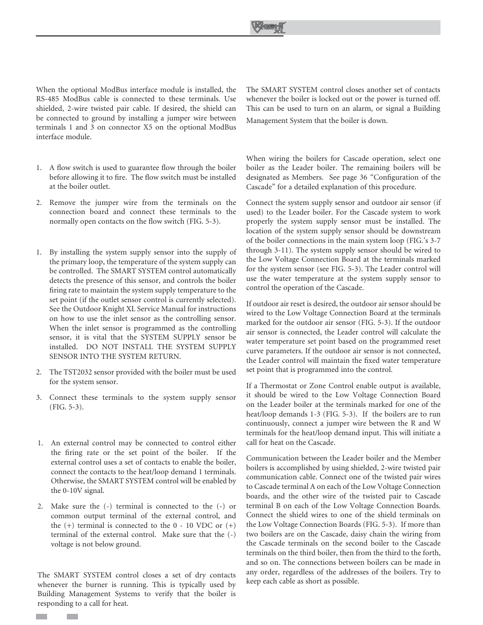 Field wiring | Lochinvar Kight XL 400-801 User Manual | Page 30 / 56