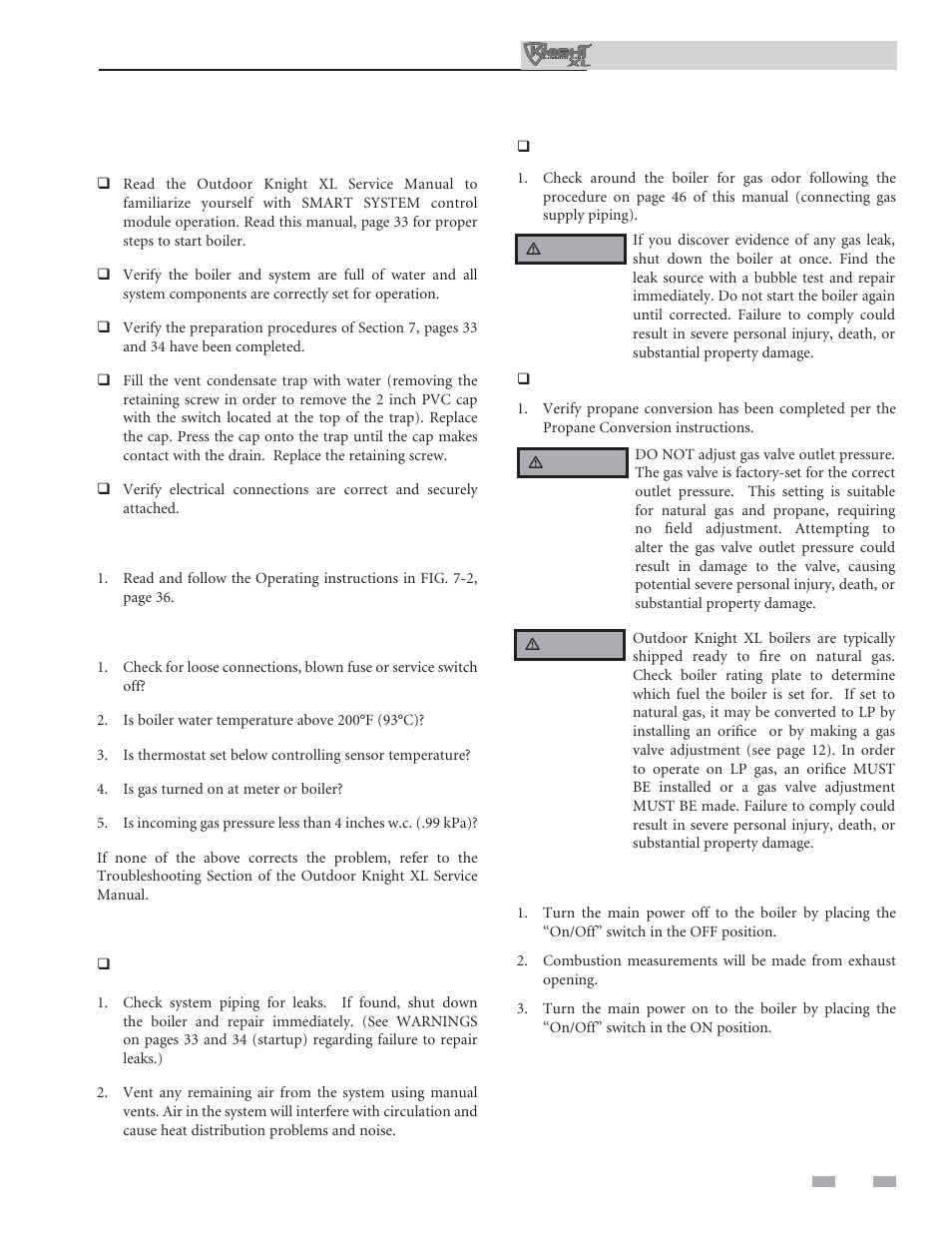 Start-up | Lochinvar Kight XL 400-801 User Manual | Page 35 / 56