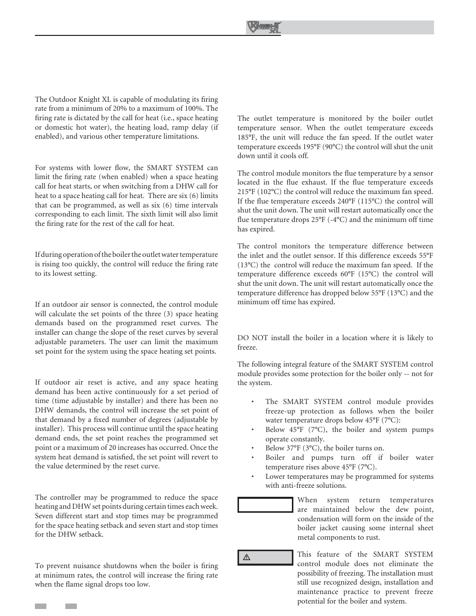 Operating information | Lochinvar Kight XL 400-801 User Manual | Page 40 / 56