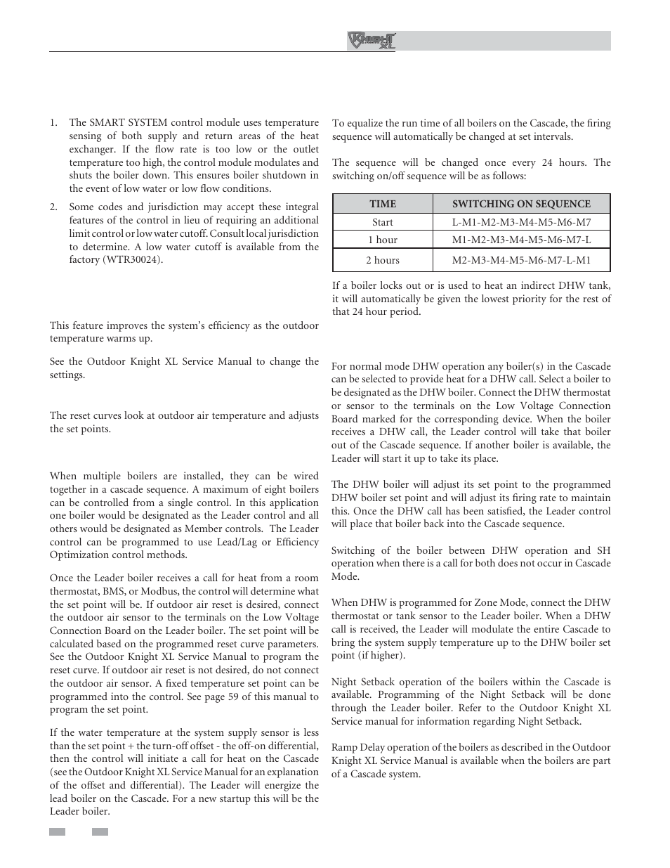Operating information | Lochinvar Kight XL 400-801 User Manual | Page 42 / 56