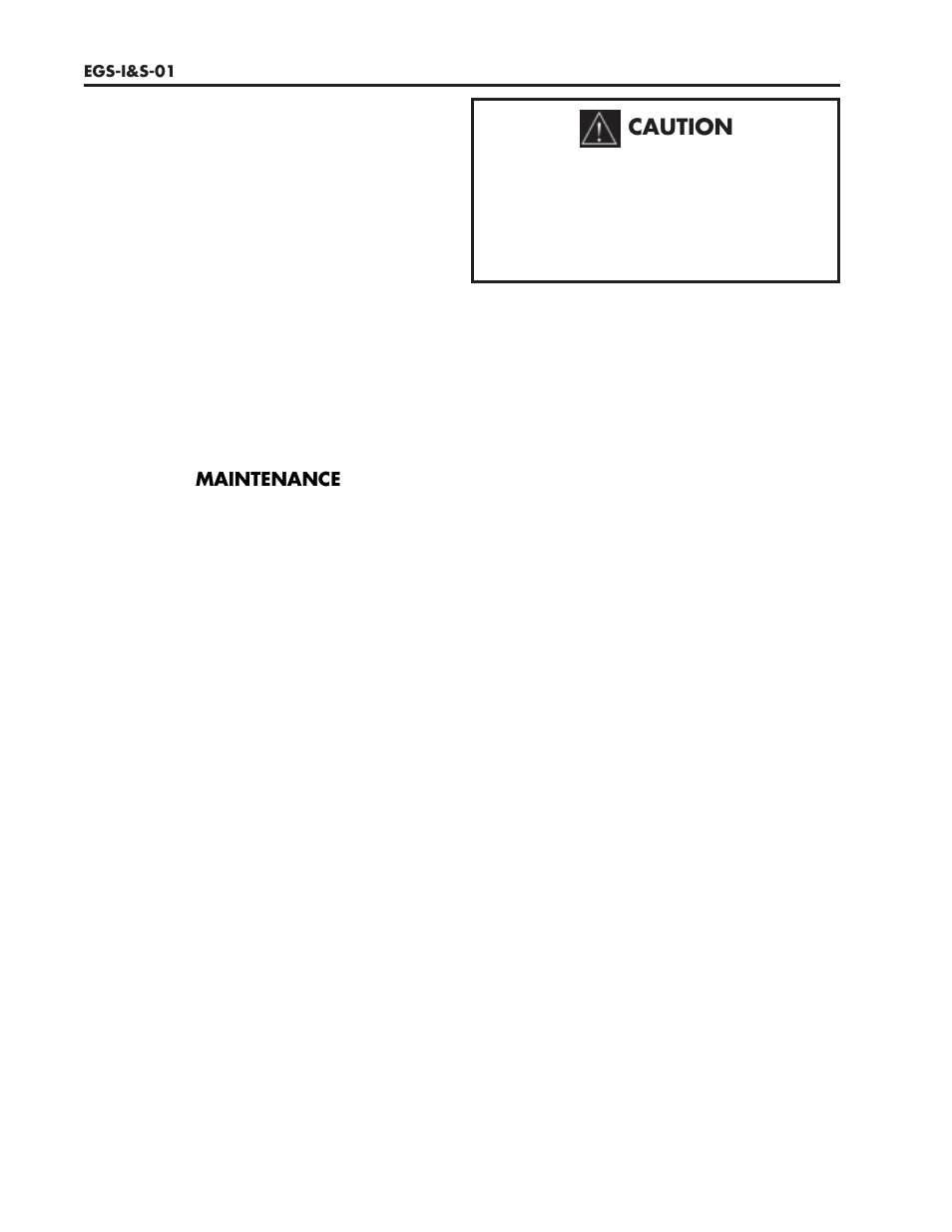 Caution | Lochinvar EGS-I&S-01 User Manual | Page 10 / 12