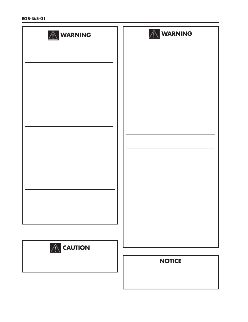 Warning, Notice, Caution | Lochinvar EGS-I&S-01 User Manual | Page 2 / 12