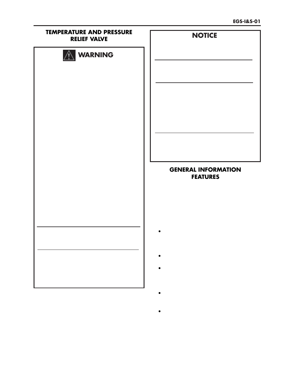 Warning, Notice | Lochinvar EGS-I&S-01 User Manual | Page 3 / 12