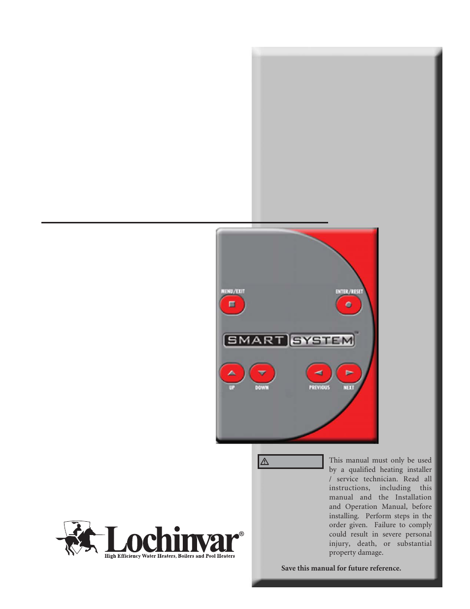 Lochinvar SMART SYSTEM 502 - 2072 User Manual | 44 pages