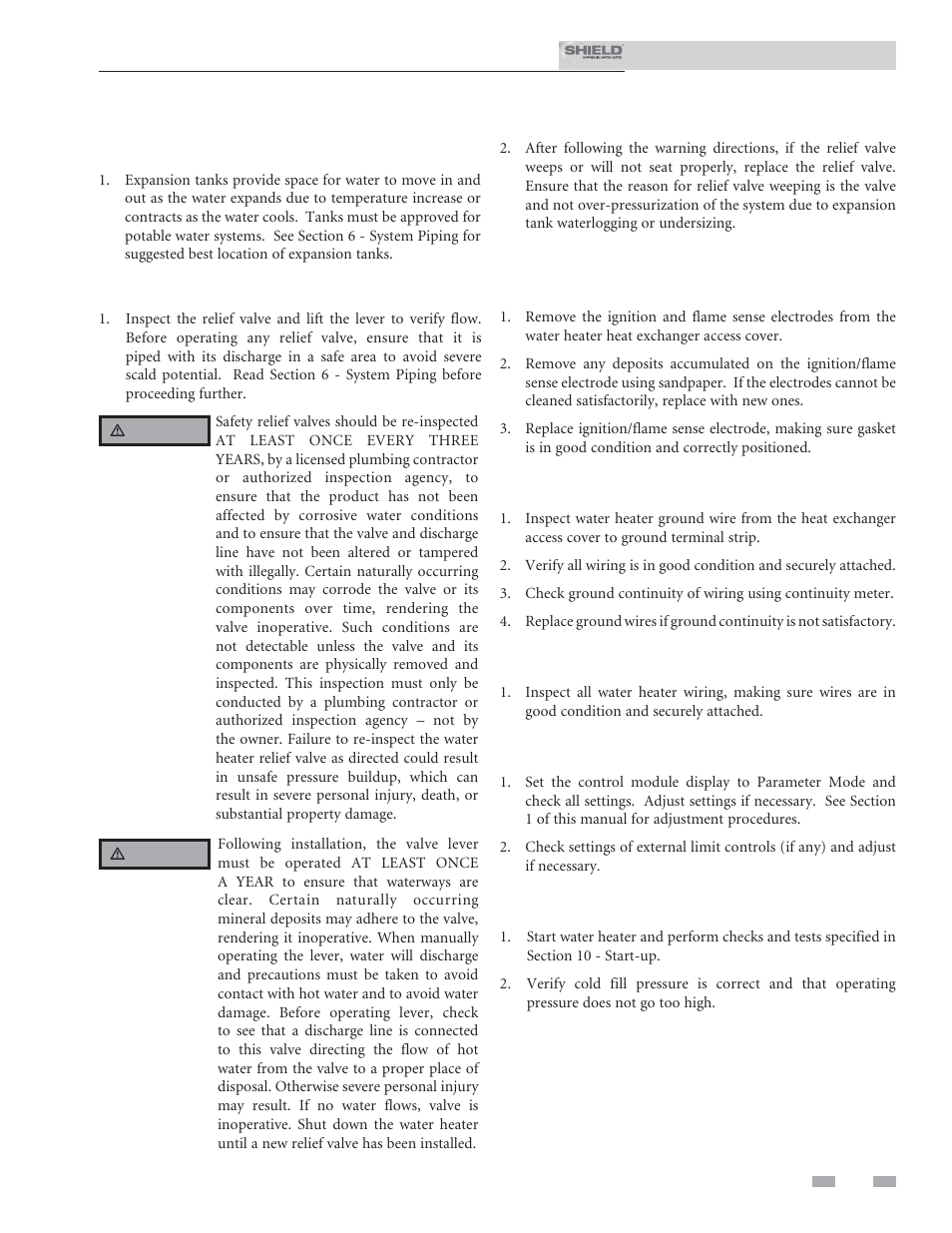 Maintenance | Lochinvar Shield SNR150-100 User Manual | Page 59 / 76