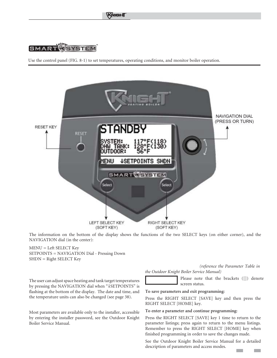 Operating information | Lochinvar Outdoor Knight Boiler 151-286 User Manual | Page 45 / 56