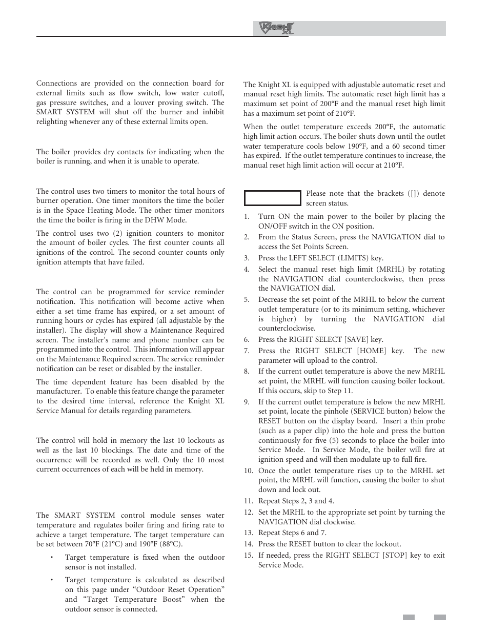 Operating information | Lochinvar Commercial Soiler 400-801 User Manual | Page 63 / 80