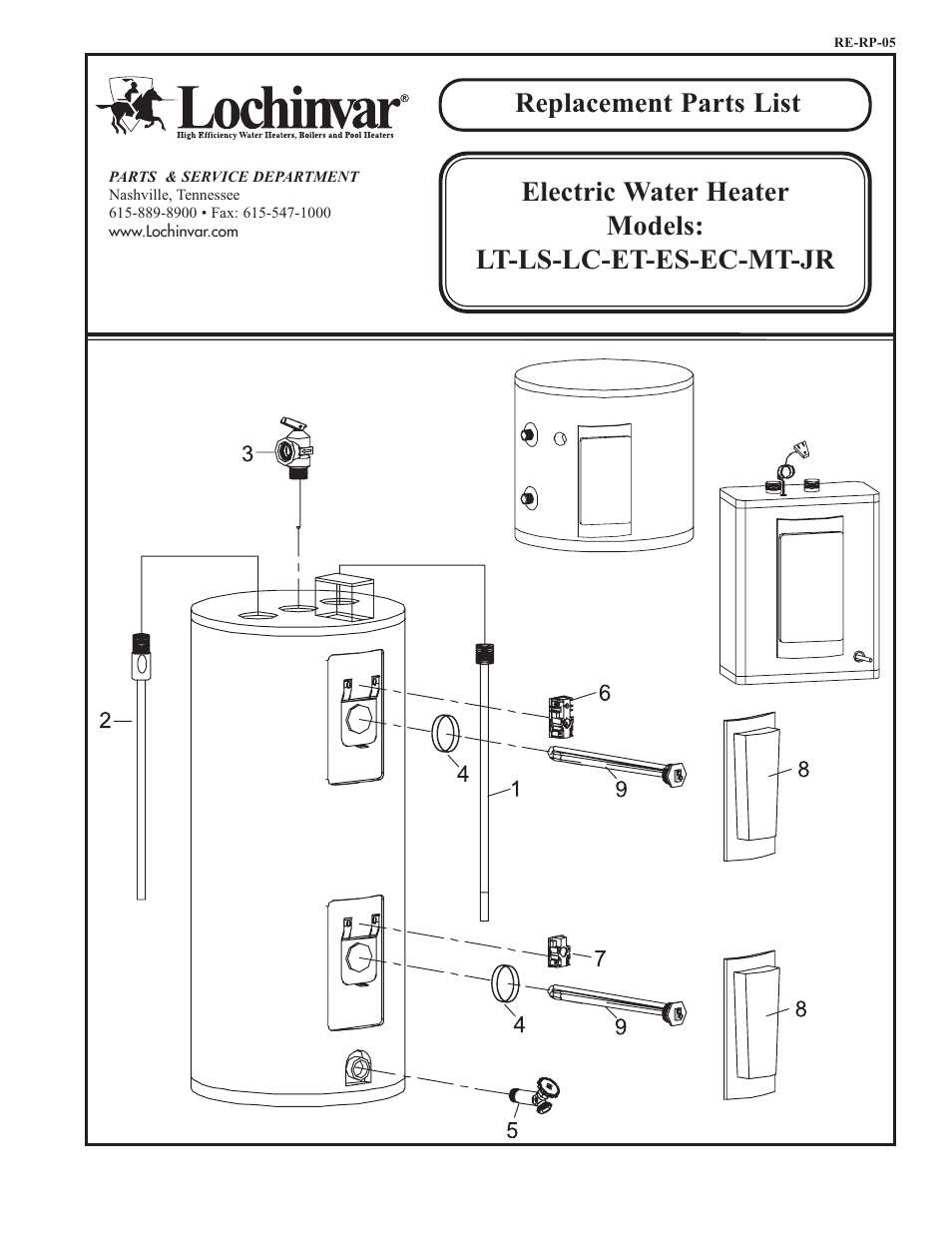 Lochinvar LC User Manual | 2 pages