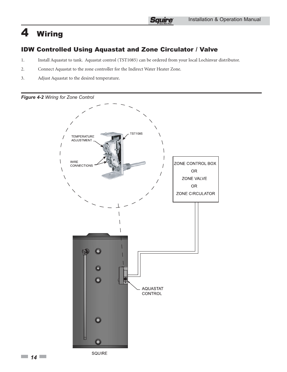 Wiring | Lochinvar Squire SSS03 User Manual | Page 14 / 20