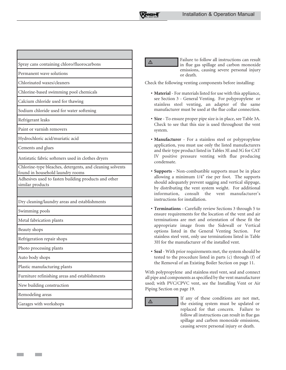 Determine boiler location | Lochinvar Wall Mount Boiler WH 55-399 User Manual | Page 10 / 80