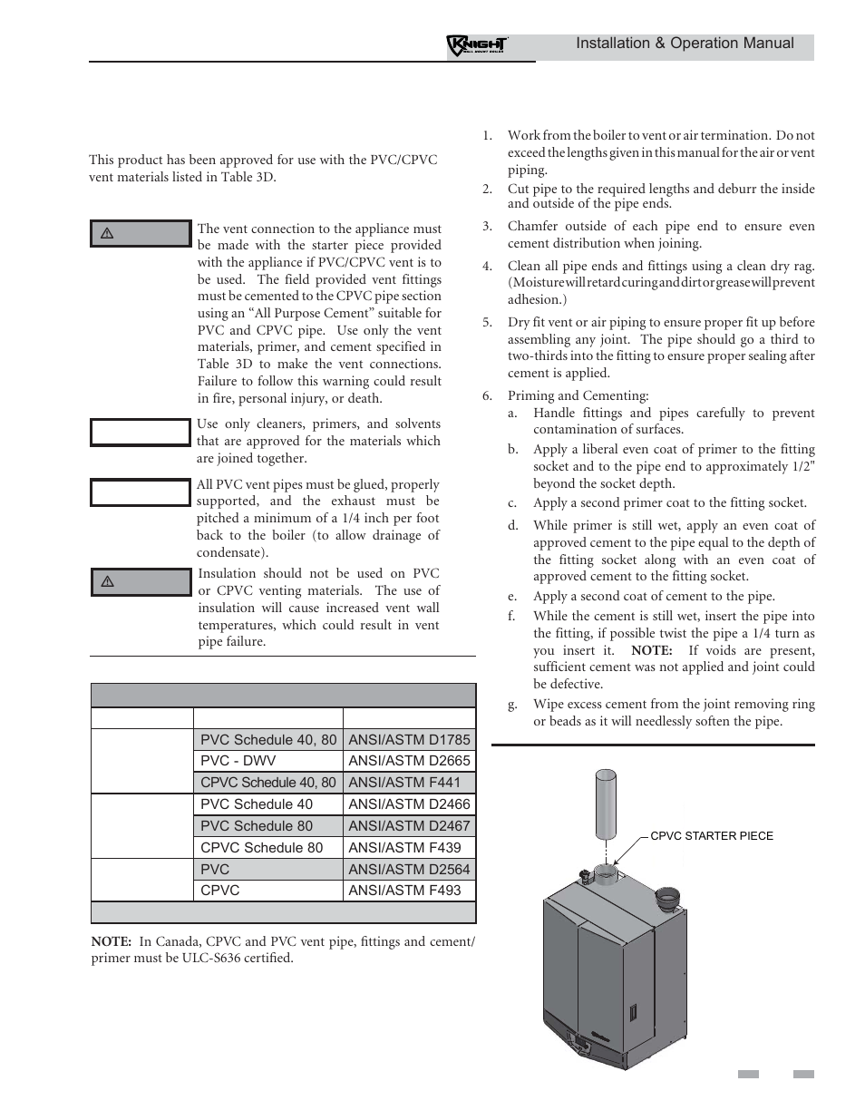General, Venting | Lochinvar Wall Mount Boiler WH 55-399 User Manual | Page 19 / 80