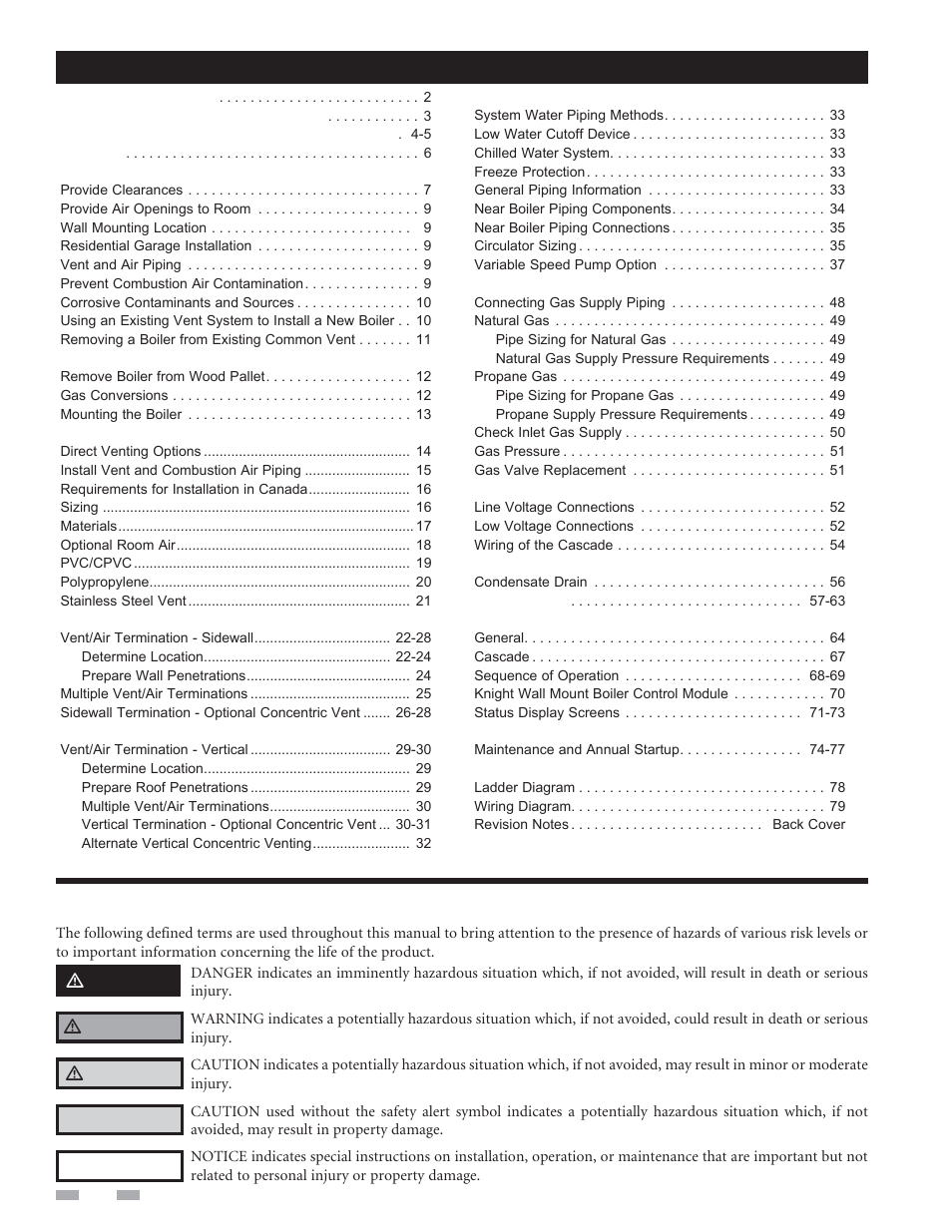 Lochinvar Wall Mount Boiler WH 55-399 User Manual | Page 2 / 80