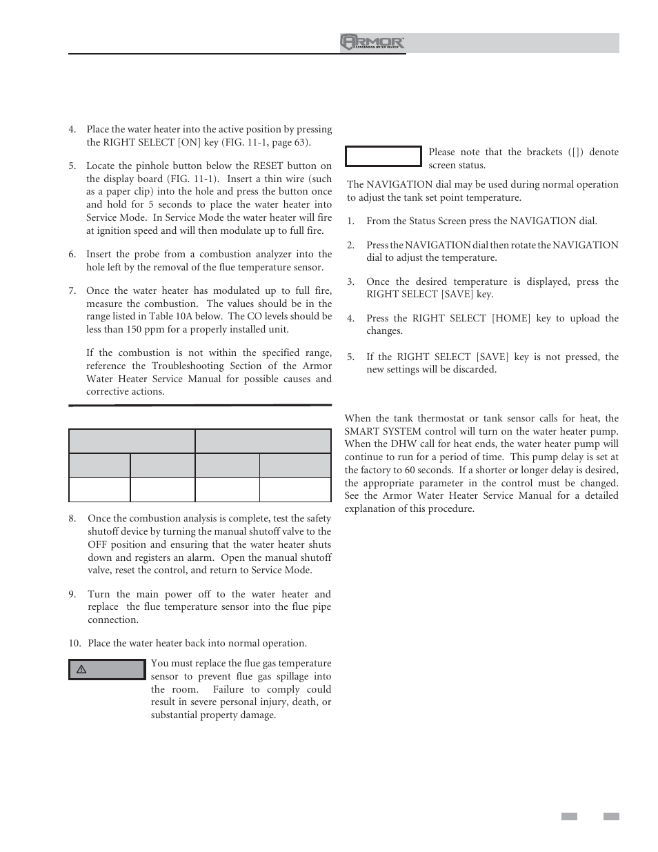 Start-up | Lochinvar ARMOR 151 User Manual | Page 57 / 76