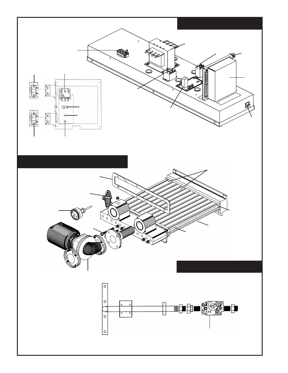 Gas train heat exchanger assembly, Control panel | Lochinvar CFII2-33 User Manual | Page 2 / 4