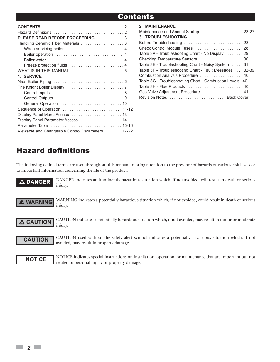 Lochinvar KNIGHT 399 User Manual | Page 2 / 44