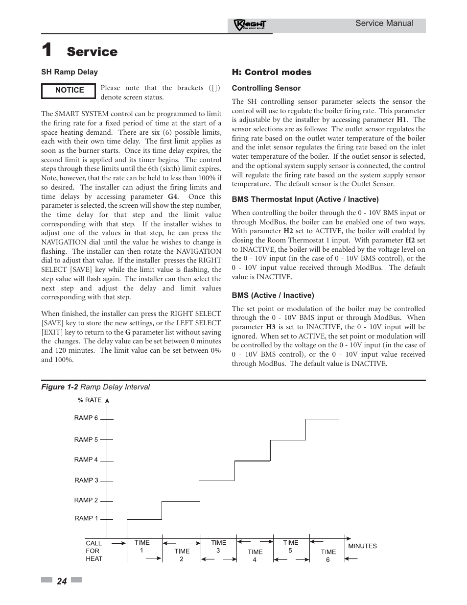 Service | Lochinvar KNIGHT 51-211 User Manual | Page 24 / 48