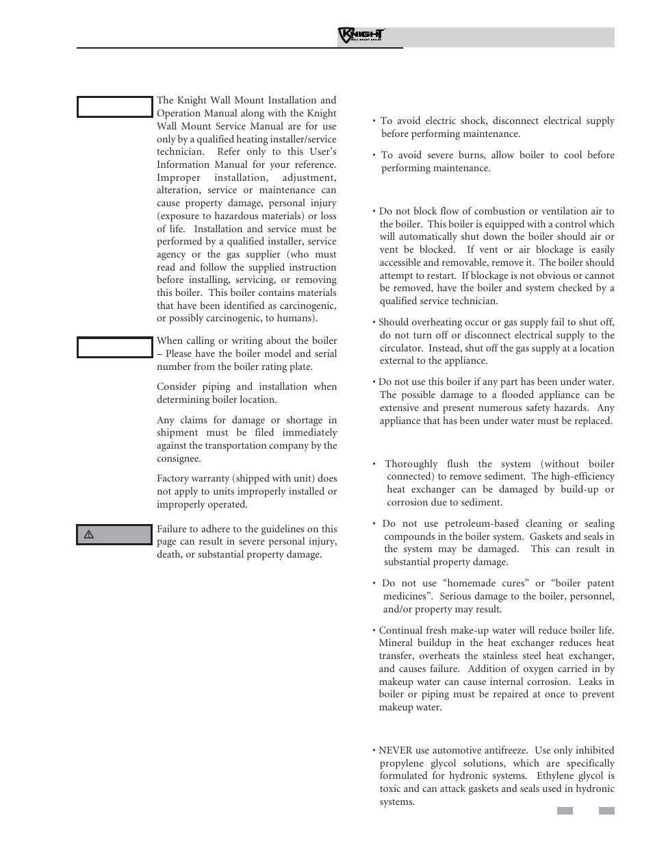 Please read before proceeding | Lochinvar WH 55 - 399 User Manual | Page 3 / 16