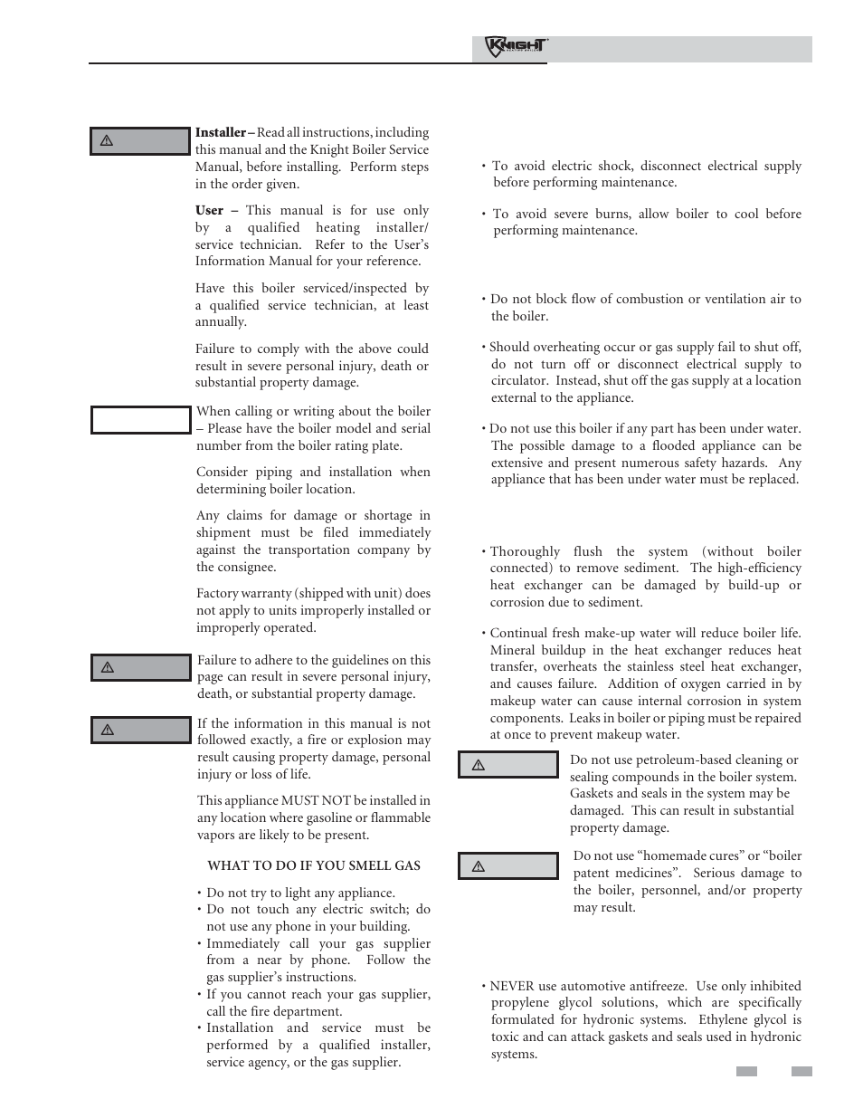 Please read before proceeding | Lochinvar 81 - 286 User Manual | Page 3 / 80