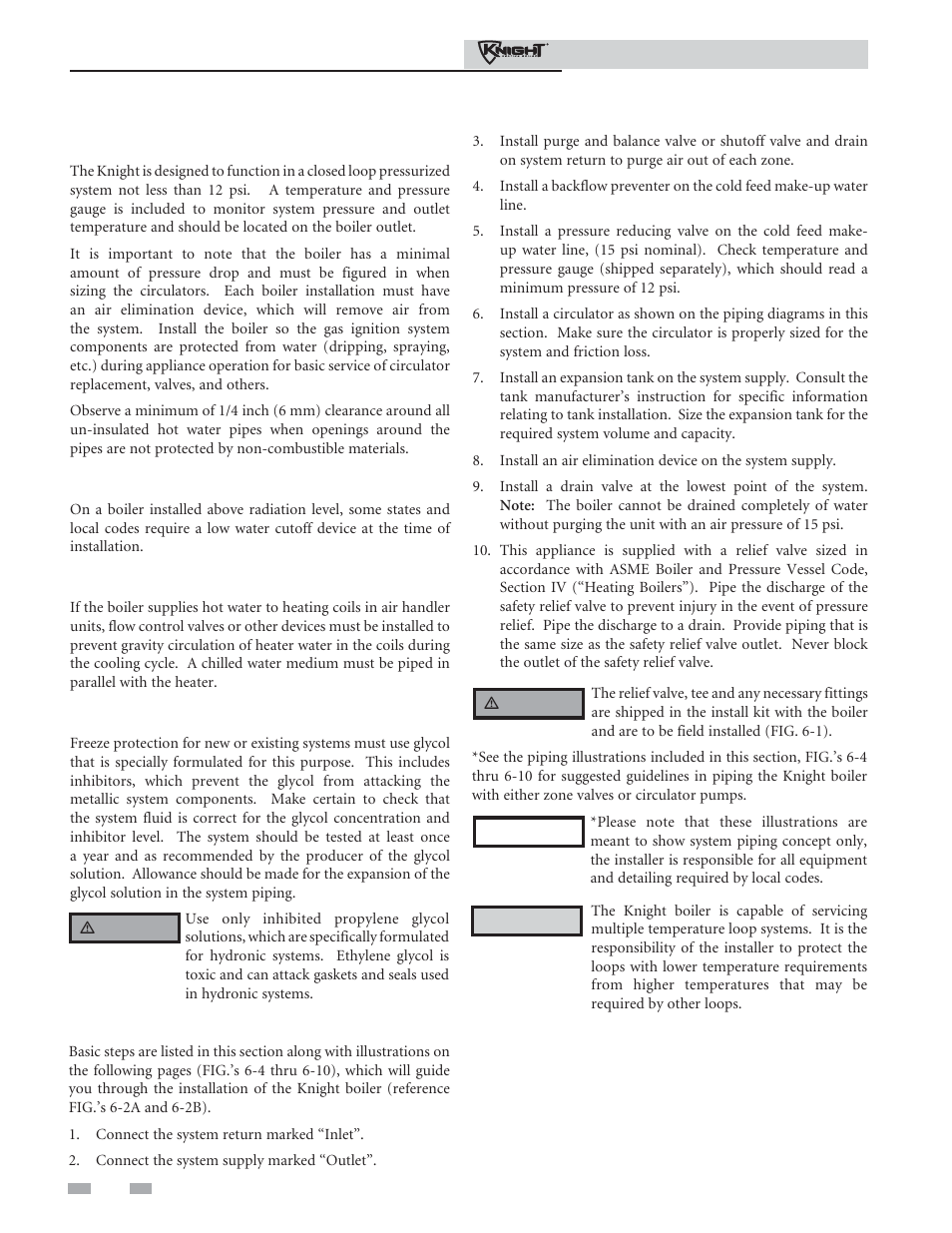 Hydronic piping | Lochinvar 81 - 286 User Manual | Page 34 / 80