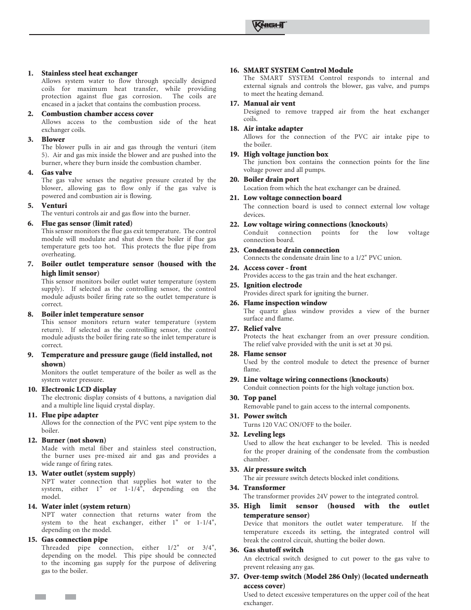 The knight boiler - how it works | Lochinvar 81 - 286 User Manual | Page 4 / 80