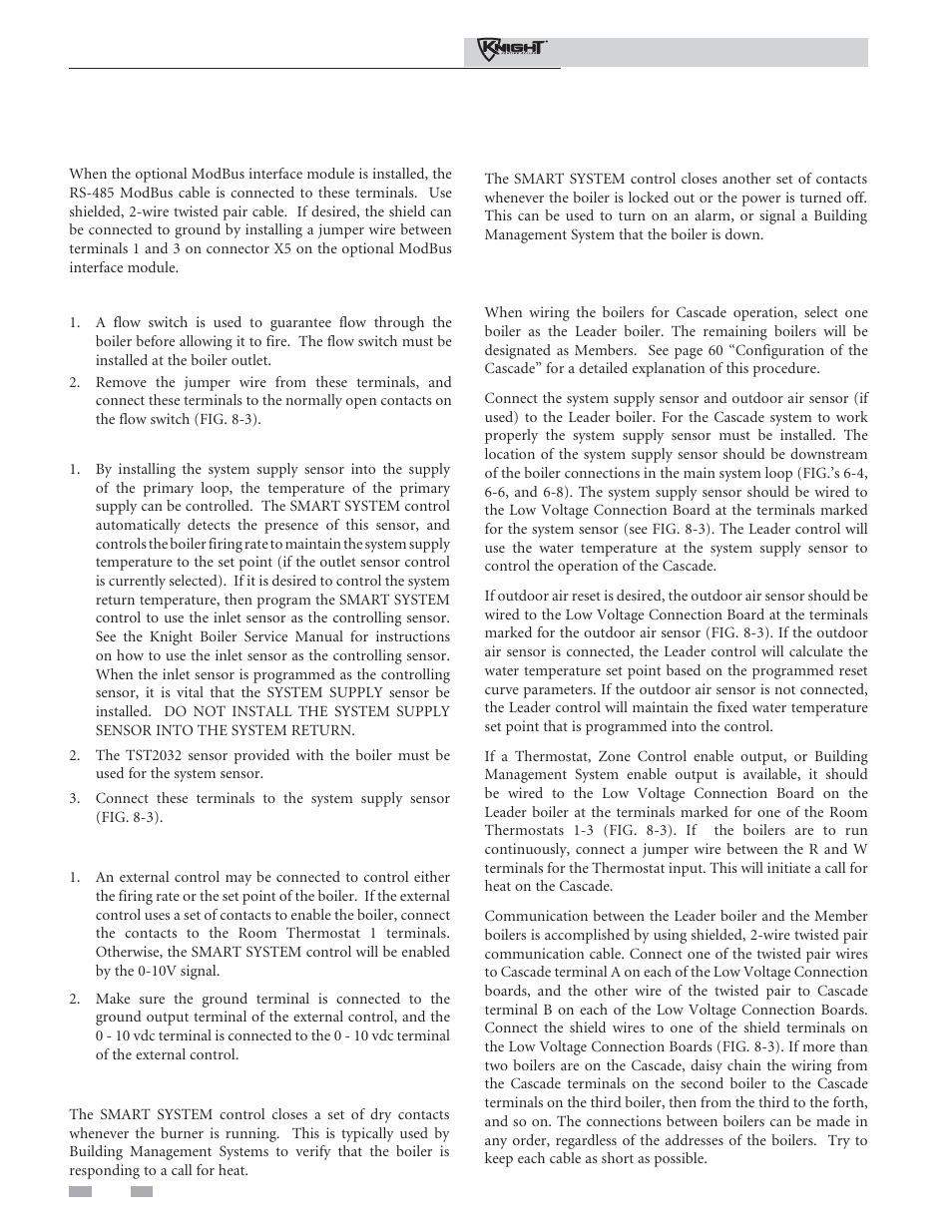 Field wiring | Lochinvar 81 - 286 User Manual | Page 52 / 80