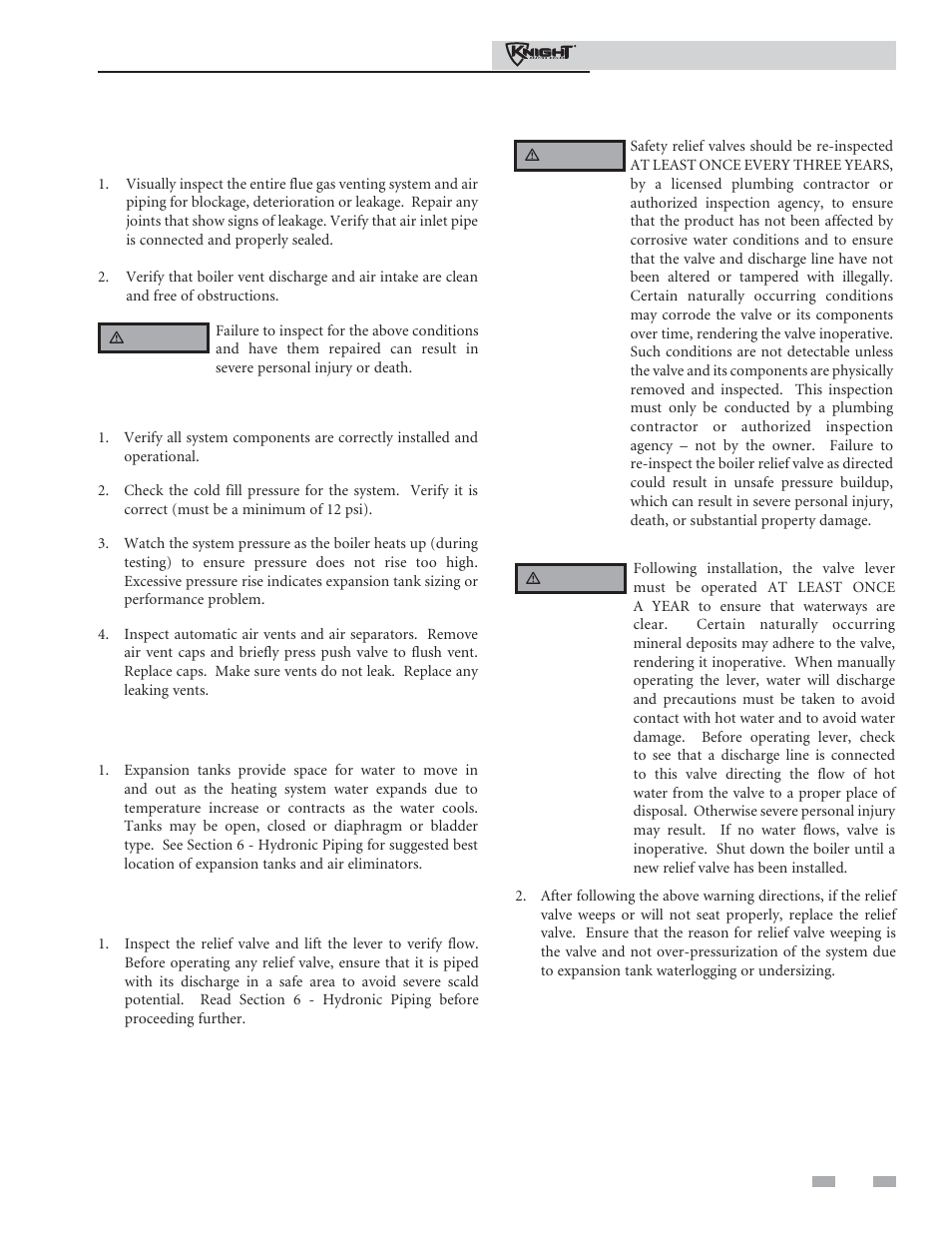 Maintenance | Lochinvar 81 - 286 User Manual | Page 73 / 80