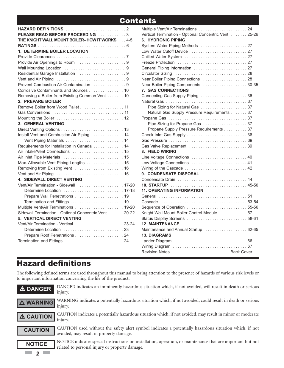 Lochinvar Knight 50-210 User Manual | Page 2 / 68