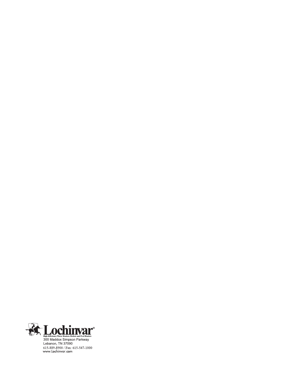 Lochinvar Knight Wall Mount Boiler 51 - 211 User Manual | Page 16 / 16