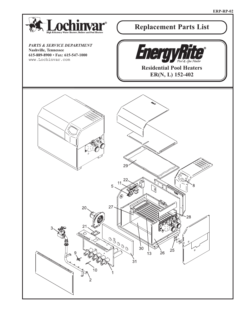 Lochinvar ER(N User Manual | 4 pages