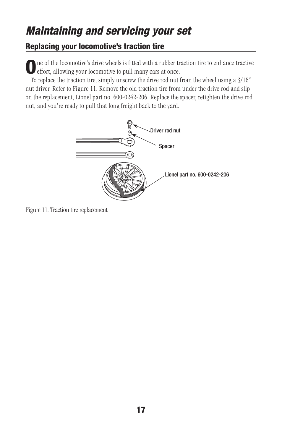 Maintaining and servicing your set | Lionel Trains 73-0020-250 User Manual | Page 17 / 24