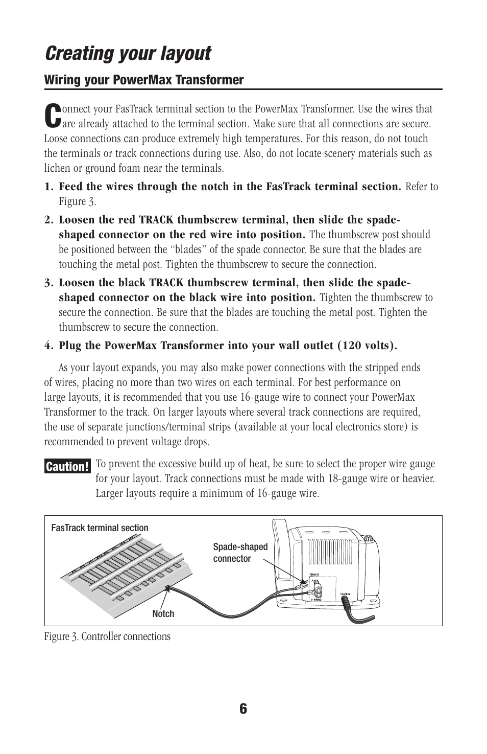 Creating your layout | Lionel Trains 73-0020-250 User Manual | Page 6 / 24