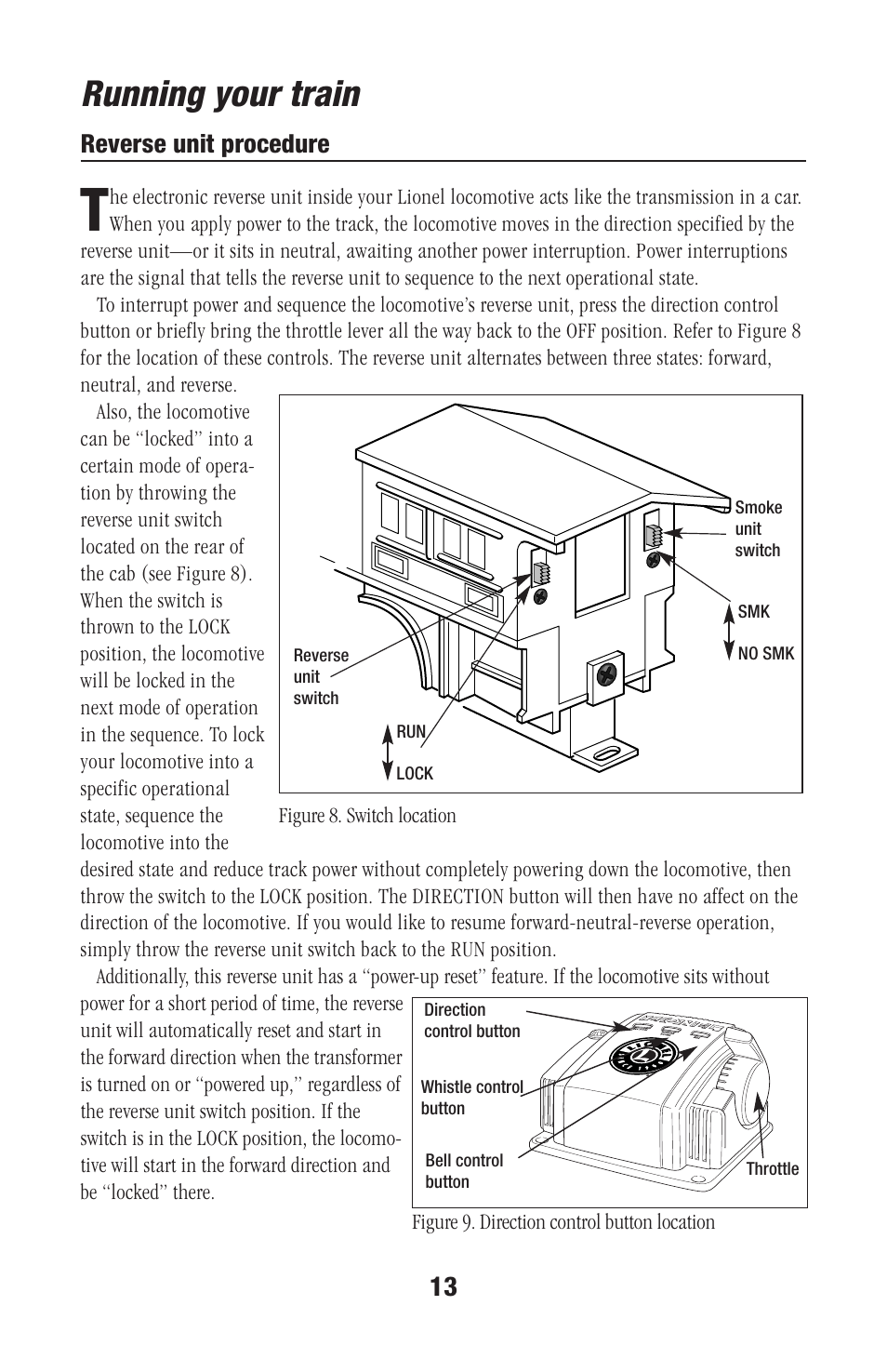 Running your train | Lionel Trains Baby Toy User Manual | Page 13 / 20