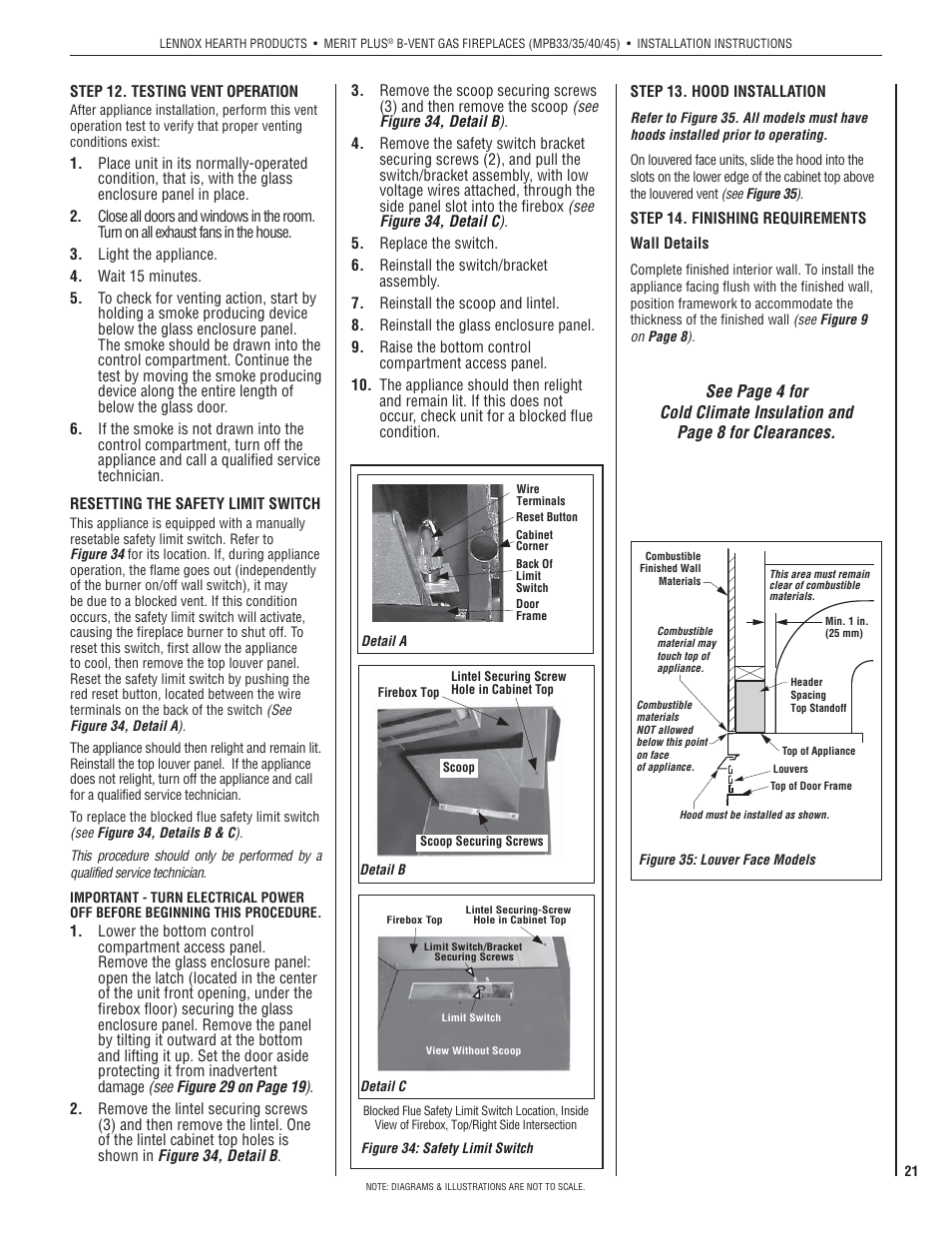 Lennox International Inc. MERIT PLUS MPB3530CNM-B User Manual | Page 21 / 26