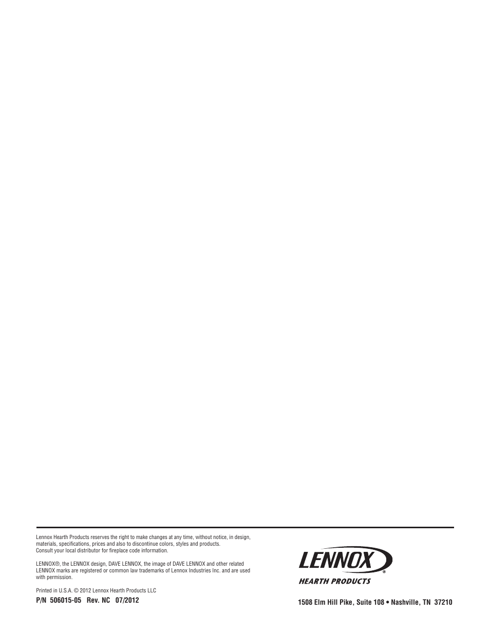 Lennox International Inc. MERIT PLUS MPB3530CNM-B User Manual | Page 26 / 26