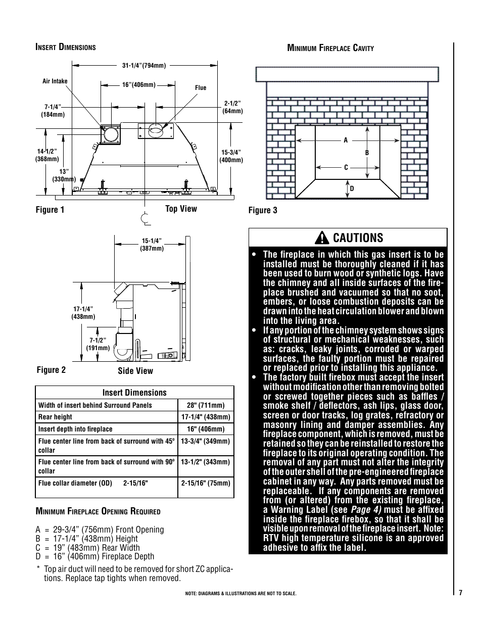 Cautions | Lennox International Inc. Direct-Vent Gas User Manual | Page 7 / 24