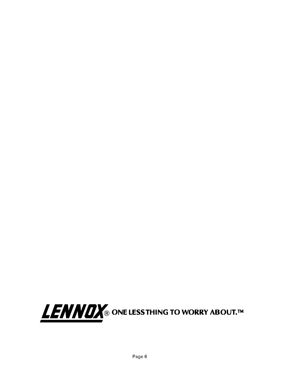 Lennox International Inc. GSR21Q User Manual | Page 6 / 6