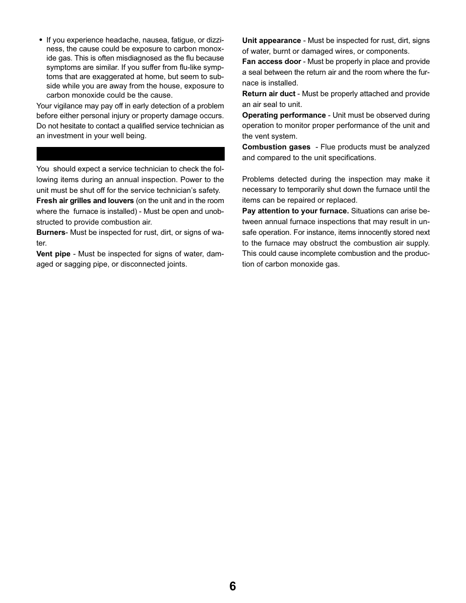 Lennox International Inc. F8AUH User Manual | Page 6 / 6