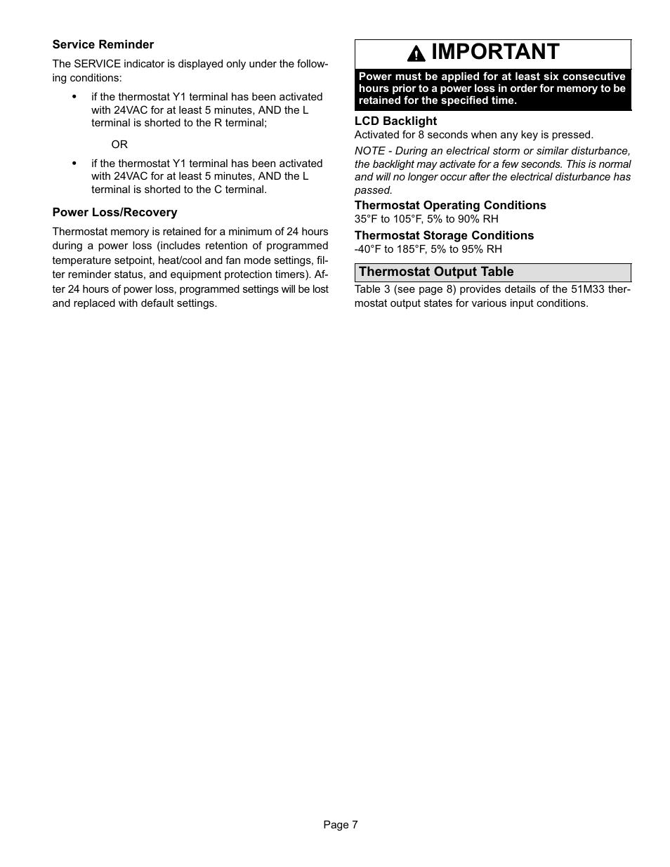 Important | Lennox International Inc. MERIT 51M32 User Manual | Page 13 / 14